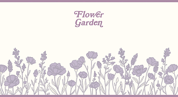 잎 꽃밭 일러스트 사람없음 장미 보라색 라일락 국내일러스트 AI파일 식물 꽃 컬러 파일형식 벡터