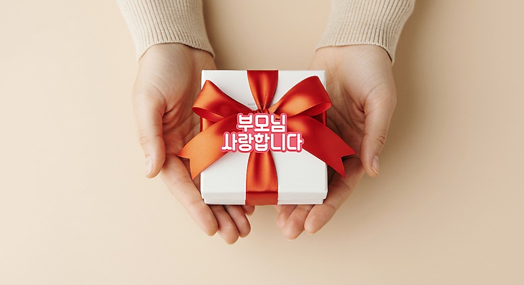 PSD 편집이미지 손 리본 사랑 들기 신체부위 선물상자 마음 주기 감사 가정의달 살구색 은혜 이미지편집 감정 컬러 모션 선물 사람 상자 5월 파일형식