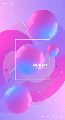 PSD 편집이미지 분홍색 백그라운드 추상 사람없음 3D 원형 광택 이미지편집 편집3D 도형 컬러 무늬 디지털합성 파일형식