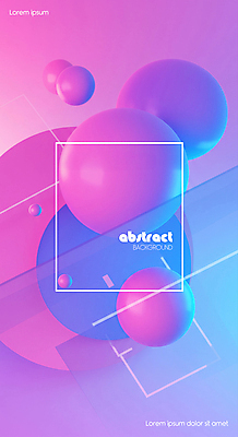 PSD 편집이미지 분홍색 백그라운드 추상 사람없음 3D 원형 광택 이미지편집 편집3D 도형 컬러 무늬 디지털합성 파일형식