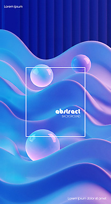 PSD 편집이미지 물결 백그라운드 곡선 추상 사람없음 파란색 3D 원형 웨이브 광택 이미지편집 편집3D 도형 선 컬러 무늬 디지털합성 파일형식