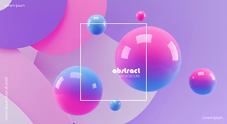 PSD 편집이미지 백그라운드 추상 사람없음 3D 보라색 원형 광택 그라데이션 이미지편집 편집3D 도형 컬러 무늬 디지털합성 파일형식