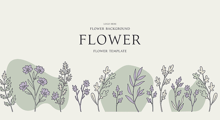 잎 일러스트 사람없음 초록색 들꽃 라인아트 국내일러스트 AI파일 식물 꽃 선 컬러 파일형식 벡터