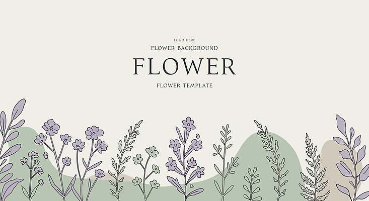 잎 일러스트 사람없음 초록색 들꽃 라인아트 국내일러스트 AI파일 식물 꽃 선 컬러 파일형식 벡터