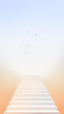 JPG 일러스트 폭죽 불꽃놀이 사람없음 빛 계단 주황색 감성 미니멀 국내일러스트 AI일러스트 AI콘텐츠 컬러 컨셉 놀이 파일형식