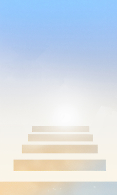 JPG 일러스트 사람없음 파란색 빛 계단 감성 미니멀 국내일러스트 AI일러스트 AI콘텐츠 컬러 컨셉 파일형식