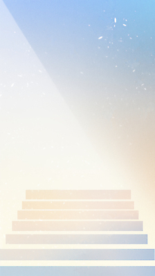 JPG 일러스트 사람없음 파란색 빛 계단 감성 미니멀 국내일러스트 AI일러스트 AI콘텐츠 컬러 컨셉 파일형식