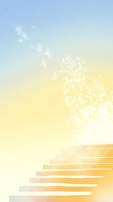 JPG 일러스트 폭죽 불꽃놀이 사람없음 빛 노란색 계단 감성 미니멀 국내일러스트 AI일러스트 AI콘텐츠 컬러 컨셉 놀이 파일형식