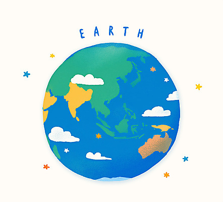 PSD 지구 일러스트 사람없음 파란색 자연보호 환경 환경보전 지구의날 세계환경의날 국내일러스트 기념일 컬러 자연 보호 사회이슈 파일형식 법정기념일