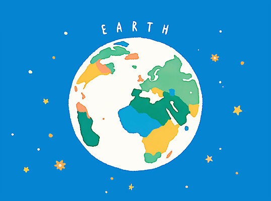 PSD 지구 일러스트 사람없음 파란색 우주 자연보호 환경 환경보전 지구의날 세계환경의날 국내일러스트 기념일 컬러 자연 보호 사회이슈 파일형식 법정기념일