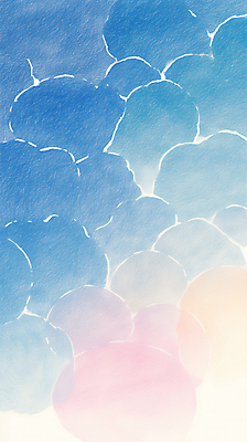 JPG 물결 백그라운드 일러스트 사람없음 파란색 겹침 파스텔 국내일러스트 AI일러스트 AI콘텐츠 컬러 학용품 파일형식