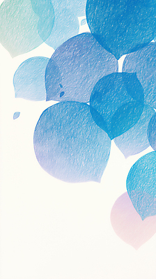 JPG 꽃잎 백그라운드 일러스트 사람없음 파란색 겹침 파스텔 국내일러스트 AI일러스트 AI콘텐츠 꽃 컬러 학용품 파일형식