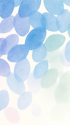 JPG 백그라운드 일러스트 나뭇잎 사람없음 파란색 겹침 파스텔 국내일러스트 AI일러스트 AI콘텐츠 컬러 잎 학용품 파일형식