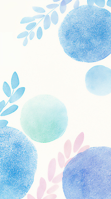 JPG 백그라운드 일러스트 나뭇잎 사람없음 파란색 원형 겹침 파스텔 국내일러스트 AI일러스트 AI콘텐츠 도형 컬러 잎 학용품 파일형식