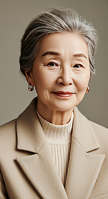 JPG 모델 편집이미지 여자 노년 한명 미소 상반신 귀걸이 자신감 베이지색 의료성형뷰티 노인여자한명만 편집실사 AI인물포토 AI콘텐츠 1 감정 컬러 장신구 표정 사람 성인 CG 여자한명만 노인여자만 파일형식 AI포토