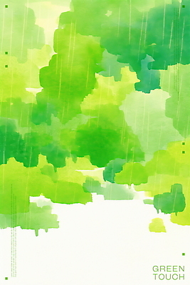 PSD 백그라운드 일러스트 붓터치 추상 수채화 사람없음 초록색 빗방울 번짐 겹침 국내일러스트 컬러 무늬 비_날씨 파일형식 효과