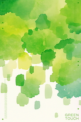 PSD 백그라운드 일러스트 붓터치 추상 수채화 사람없음 초록색 번짐 겹침 국내일러스트 컬러 무늬 파일형식 효과