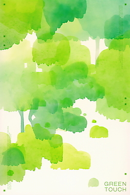 PSD 백그라운드 일러스트 붓터치 추상 수채화 사람없음 초록색 번짐 겹침 국내일러스트 컬러 무늬 파일형식 효과