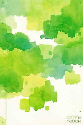 PSD 백그라운드 일러스트 붓터치 추상 수채화 사람없음 초록색 번짐 겹침 국내일러스트 컬러 무늬 파일형식 효과