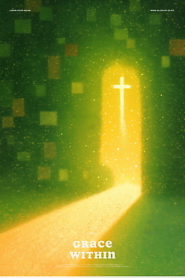 PSD 기독교 십자가 일러스트 사람없음 초록색 빛 믿음 고요 천주교 기도 신성 감성 국내일러스트 감정 종교 컬러 컨셉 파일형식