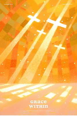 PSD 기독교 십자가 일러스트 사람없음 빛 믿음 주황색 고요 천주교 신성 감성 국내일러스트 감정 종교 컬러 컨셉 파일형식