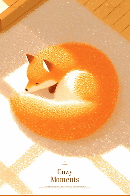 PSD 엎드리기 일러스트 휴식 실내 따뜻함 그림자 사람없음 햇빛 평화 귀여움 눈감음 주황색 고요 카펫 잠 포근함 창가 여우 부드러움 감성 웅크림 국내일러스트 컬러 컨셉 창문 포유류 모션 내부 태양 감각 파일형식