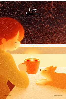 PSD 여자 일러스트 티타임 휴식 따뜻함 한명 들기 성인 햇빛 평화 귀여움 눈감음 주황색 고요 잠 강아지 포근함 커피잔 부드러움 감성 성인여자한명만 국내일러스트 1 커피 컬러 컨셉 모션 잔 사람 반려동물 태양 감각 개 여자한명만 성인여자만 파일형식