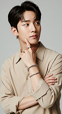 JPG 모델 편집이미지 패션 남자 포즈 셔츠 생각 한명 손짓 상반신 20대 성인 뷰티 자신감 심플 사색 강렬 베이지색 카리스마 의료성형뷰티 성인남자한명만 세련 편집실사 AI인물포토 AI콘텐츠 1 감정 컬러 컨셉 상의 모션 사람 청년 CG 남자한명만 성인남자만 파일형식 AI포토