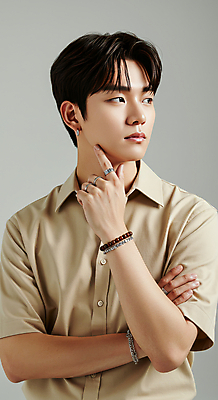 JPG 모델 편집이미지 패션 남자 셔츠 한명 손짓 상반신 20대 성인 옆모습 뷰티 팔짱 자신감 분위기 심플 강렬 베이지색 카리스마 의료성형뷰티 성인남자한명만 세련 편집실사 AI인물포토 AI콘텐츠 1 감정 뷰포인트 컬러 컨셉 상의 모션 사람 청년 CG 남자한명만 성인남자만 파일형식 AI포토