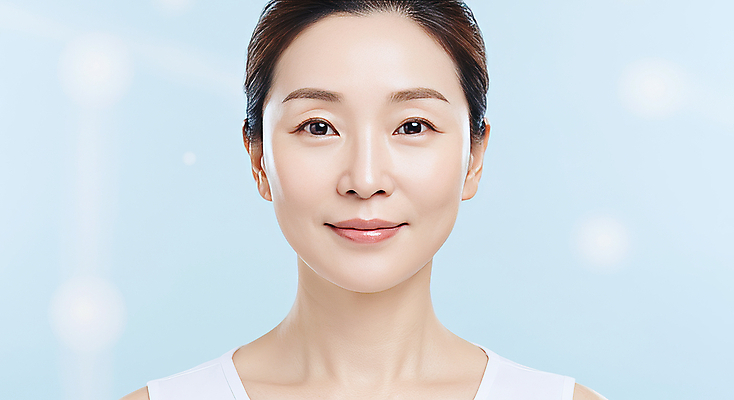 JPG 편집이미지 여자 40대 중년 한명 미소 상반신 뷰티 피부관리 스킨케어 의료성형뷰티 중년여자한명만 피부건강 편집실사 AI인물포토 AI콘텐츠 1 표정 건강 사람 성인 CG 여자한명만 중년여자만 파일형식 AI포토