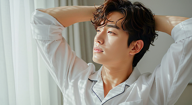 JPG 편집이미지 라이프스타일 응시 남자 여유 아침 휴식 실내 한명 상반신 20대 성인 햇빛 뷰티 깨끗함 흰색 침대 편안함 상쾌 기지개 의료성형뷰티 성인남자한명만 편집실사 AI인물포토 AI콘텐츠 주간 1 시선 감정 컬러 가구 컨셉 모션 사람 청년 내부 생활 태양 감각 CG 남자한명만 성인남자만 파일형식 AI포토