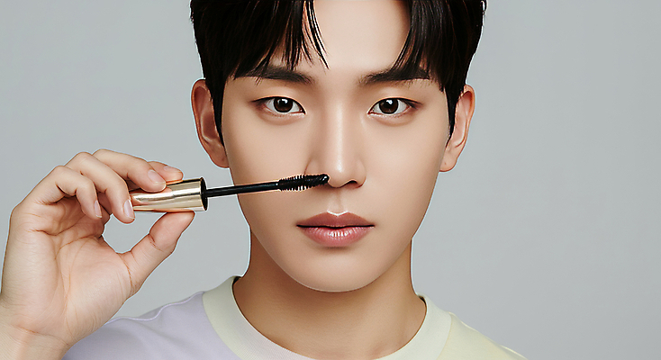 JPG 스튜디오촬영 편집이미지 헤어스타일 남자 감정 포즈 한명 미소 들기 상반신 20대 성인 캐주얼 빛 햇빛 청결 화장품 편안함 모던 마스카라 감성 의료성형뷰티 성인남자한명만 편집실사 AI인물포토 AI콘텐츠 1 옷 컨셉 모션 실내 표정 사람 청년 태양 뷰티 감각 위생 CG 남자한명만 성인남자만 파일형식 AI포토