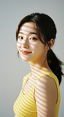 JPG 편집이미지 긴머리 헤어스타일 여자 포즈 의학 자연 실내 그림자 한명 미소 20대 성인 캐주얼 민소매 햇빛 뷰티 반사 노란색 촬영 성형수술 편안함 상쾌 청순 의료성형뷰티 성인여자한명만 편집실사 IC뷰티큐레이션 AI인물포토 AI콘텐츠 1 옷 감정 컬러 컨셉 상의 표정 사람 청년 내부 태양 감각 수술 CG 생태계 여자한명만 성인여자만 파일형식 AI포토
