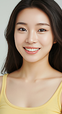 JPG 편집이미지 긴머리 헤어스타일 여자 의학 실내 한명 미소 20대 성인 캐주얼 민소매 뷰티 노란색 촬영 성형수술 편안함 의료성형뷰티 성인여자한명만 편집실사 AI인물포토 AI콘텐츠 1 옷 컬러 상의 표정 사람 청년 내부 감각 수술 CG 여자한명만 성인여자만 파일형식 AI포토