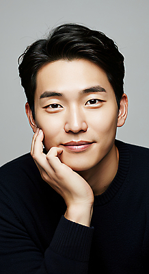 JPG 편집이미지 남자 한명 미소 손짓 뷰티 검은색 자신감 모던 의료성형뷰티 편집실사 IC뷰티큐레이션 AI인물포토 AI콘텐츠 1 감정 컬러 모션 표정 사람 CG 파일형식 AI포토