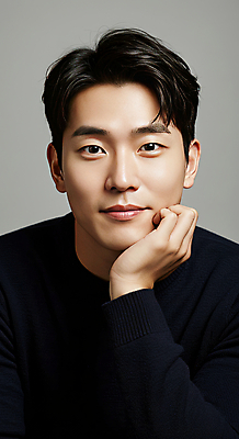 JPG 편집이미지 남자 한명 미소 손짓 뷰티 검은색 자신감 모던 의료성형뷰티 편집실사 IC뷰티큐레이션 AI인물포토 AI콘텐츠 1 감정 컬러 모션 표정 사람 CG 파일형식 AI포토