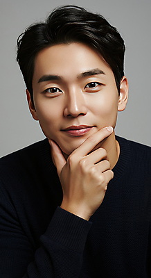JPG 편집이미지 남자 한명 미소 손짓 뷰티 검은색 자신감 모던 의료성형뷰티 편집실사 IC뷰티큐레이션 AI인물포토 AI콘텐츠 1 감정 컬러 모션 표정 사람 CG 파일형식 AI포토