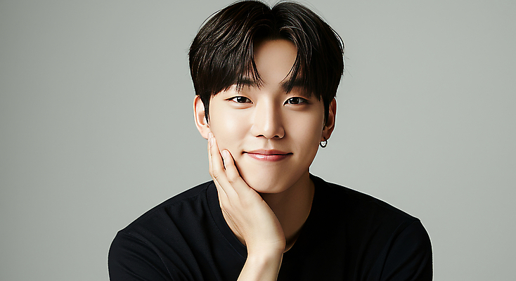 JPG 편집이미지 남자 한명 미소 손짓 뷰티 검은색 자신감 모던 의료성형뷰티 편집실사 AI인물포토 AI콘텐츠 1 감정 컬러 모션 표정 사람 CG 파일형식 AI포토