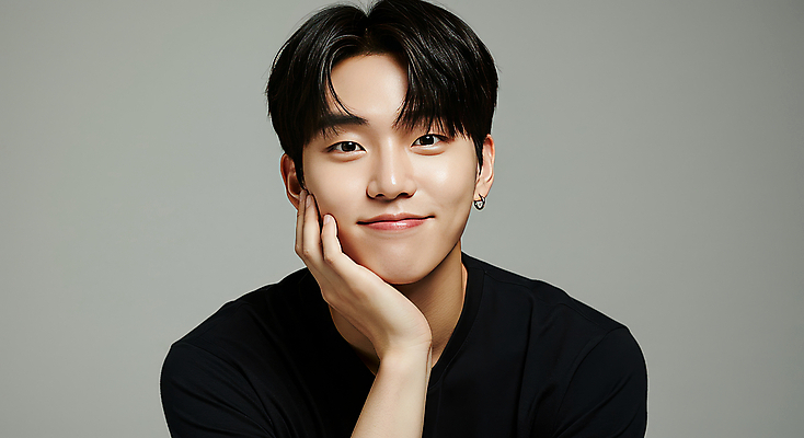 JPG 편집이미지 남자 한명 미소 손짓 뷰티 검은색 자신감 모던 의료성형뷰티 편집실사 AI인물포토 AI콘텐츠 1 감정 컬러 모션 표정 사람 CG 파일형식 AI포토