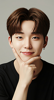 JPG 편집이미지 남자 한명 미소 손짓 뷰티 검은색 자신감 모던 의료성형뷰티 편집실사 AI인물포토 AI콘텐츠 1 감정 컬러 모션 표정 사람 CG 파일형식 AI포토