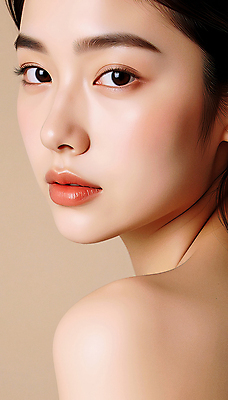 JPG 모델 편집이미지 응시 여자 얼굴 포즈 건강 한명 미소 근접촬영 상반신 성인 뷰티 깨끗함 피부 피부관리 의료성형뷰티 성인여자한명만 편집실사 IC뷰티큐레이션 AI인물포토 AI콘텐츠 1 시선 뷰포인트 컨셉 표정 사람 신체부위 CG 여자한명만 성인여자만 파일형식 AI포토