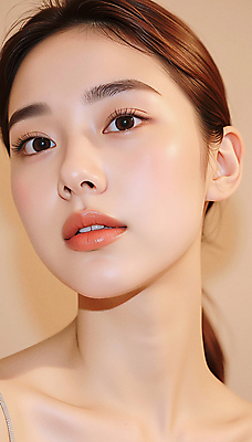 JPG 모델 편집이미지 응시 여자 얼굴 포즈 건강 한명 미소 근접촬영 상반신 성인 30대 뷰티 깨끗함 피부 피부관리 의료성형뷰티 성인여자한명만 편집실사 IC뷰티큐레이션 AI인물포토 AI콘텐츠 1 시선 뷰포인트 컨셉 표정 사람 신체부위 장년 CG 여자한명만 성인여자만 파일형식 AI포토