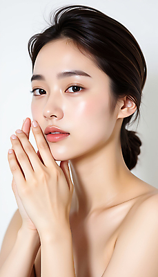 JPG 모델 편집이미지 여자 포즈 한명 미소 손짓 근접촬영 상반신 20대 성인 뷰티 깨끗함 성형수술 피부 피부관리 의료성형뷰티 성인여자한명만 편집실사 IC뷰티큐레이션 AI인물포토 AI콘텐츠 1 뷰포인트 컨셉 모션 표정 사람 청년 신체부위 수술 CG 여자한명만 성인여자만 파일형식 AI포토