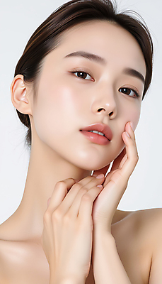 JPG 모델 편집이미지 여자 포즈 한명 미소 손짓 근접촬영 상반신 20대 성인 뷰티 깨끗함 성형수술 피부 피부관리 의료성형뷰티 성인여자한명만 편집실사 IC뷰티큐레이션 AI인물포토 AI콘텐츠 1 뷰포인트 컨셉 모션 표정 사람 청년 신체부위 수술 CG 여자한명만 성인여자만 파일형식 AI포토