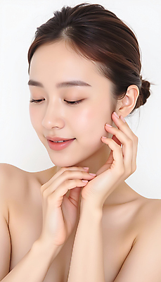 JPG 모델 편집이미지 여자 포즈 한명 미소 손짓 근접촬영 상반신 20대 성인 뷰티 눈감음 깨끗함 성형수술 피부 피부관리 의료성형뷰티 성인여자한명만 편집실사 IC뷰티큐레이션 AI인물포토 AI콘텐츠 1 뷰포인트 컨셉 모션 표정 사람 청년 신체부위 수술 CG 여자한명만 성인여자만 파일형식 AI포토