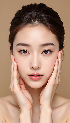 JPG 모델 편집이미지 여자 포즈 한명 손짓 상반신 20대 성인 화장 뷰티 피부관리 베이지색 의료성형뷰티 성인여자한명만 피부건강 편집실사 IC뷰티큐레이션 AI인물포토 AI콘텐츠 1 컬러 모션 건강 사람 청년 CG 여자한명만 성인여자만 파일형식 AI포토