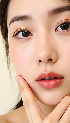 JPG 편집이미지 여자 얼굴 포즈 한명 손짓 근접촬영 20대 성인 화장 뷰티 립메이크업 의료성형뷰티 성인여자한명만 편집실사 IC뷰티큐레이션 AI인물포토 AI콘텐츠 1 뷰포인트 모션 사람 청년 신체부위 CG 여자한명만 성인여자만 파일형식 AI포토