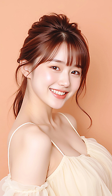 JPG 스튜디오촬영 편집이미지 긴머리 원피스 여자 포즈 한명 웃음 상반신 20대 성인 뷰티 베이지색 의료성형뷰티 성인여자한명만 편집실사 IC뷰티큐레이션 AI인물포토 AI콘텐츠 1 헤어스타일 옷 컬러 실내 표정 사람 청년 CG 여자한명만 성인여자만 파일형식 AI포토