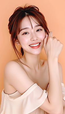 JPG 스튜디오촬영 편집이미지 긴머리 원피스 여자 포즈 한명 웃음 상반신 20대 성인 뷰티 베이지색 의료성형뷰티 성인여자한명만 편집실사 IC뷰티큐레이션 AI인물포토 AI콘텐츠 1 헤어스타일 옷 컬러 실내 표정 사람 청년 CG 여자한명만 성인여자만 파일형식 AI포토