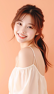 JPG 스튜디오촬영 편집이미지 긴머리 원피스 여자 포즈 한명 웃음 상반신 20대 성인 뷰티 베이지색 의료성형뷰티 성인여자한명만 편집실사 IC뷰티큐레이션 AI인물포토 AI콘텐츠 1 헤어스타일 옷 컬러 실내 표정 사람 청년 CG 여자한명만 성인여자만 파일형식 AI포토